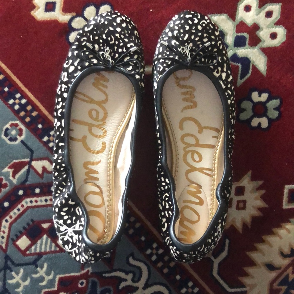 Sam Edelman faux calf fur flats
